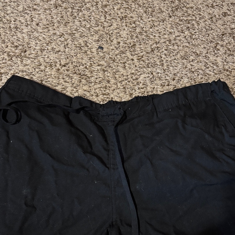 Black Drawstring scrub Pants